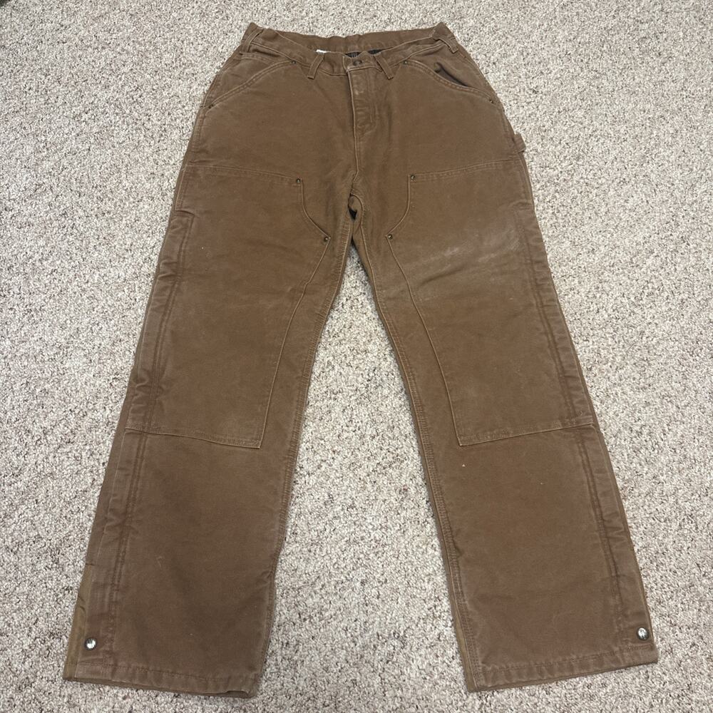 Carhartt Double Knee Insulated Work Pants Brown Mens 30 x 29.5 EUC